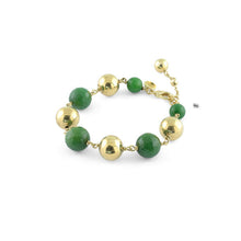 Carica l'immagine nel visualizzatore di Gallery, Bracciale con Sfere di Agata Verde UnoAerre