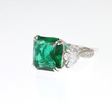 Carica l'immagine nel visualizzatore di Gallery, Anello replica Smeraldo