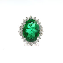 Carica l'immagine nel visualizzatore di Gallery, Anello replica Smeraldo