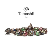 Carica l'immagine nel visualizzatore di Gallery, Bracciale portafortuna unisex realizzato con pallini di pietra naturale Quarzo