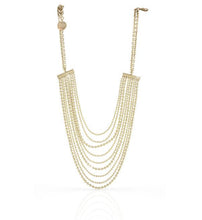 Carica l'immagine nel visualizzatore di Gallery, collana multifilo in bronzo placcato oro unoaerre