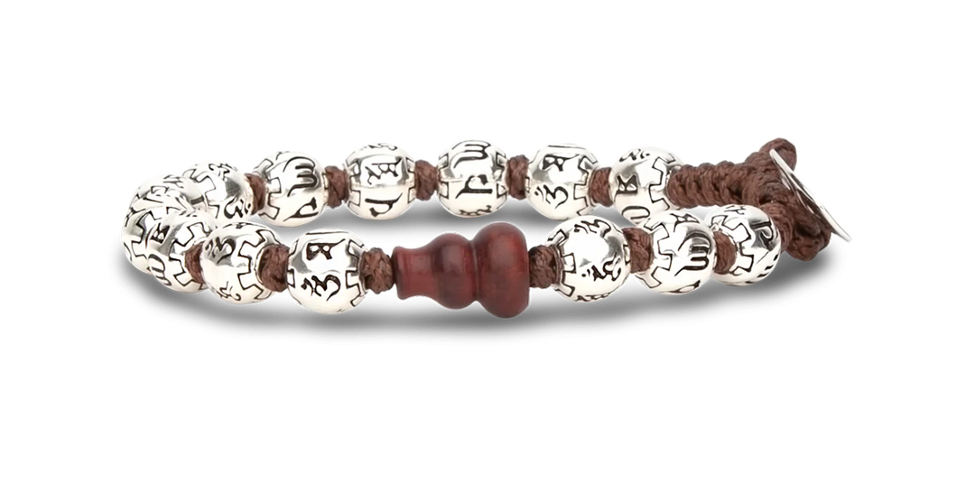 Bracciale Tamashii Ruota Preghiera in Argento